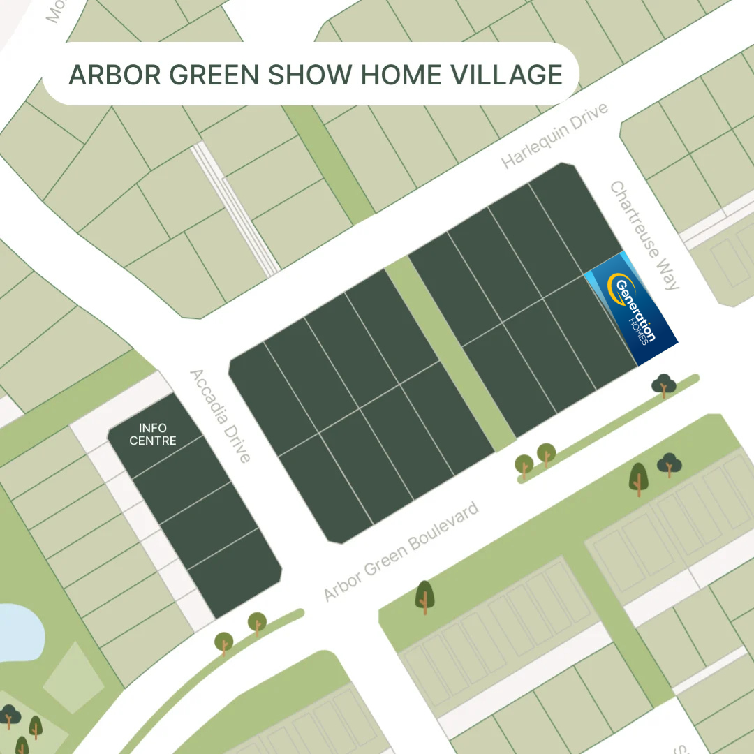  Generation Homes Arbor Green Show Home Village Grand Opening EDM Show Home Village Home Show Invitation 1080 x 1080 px 