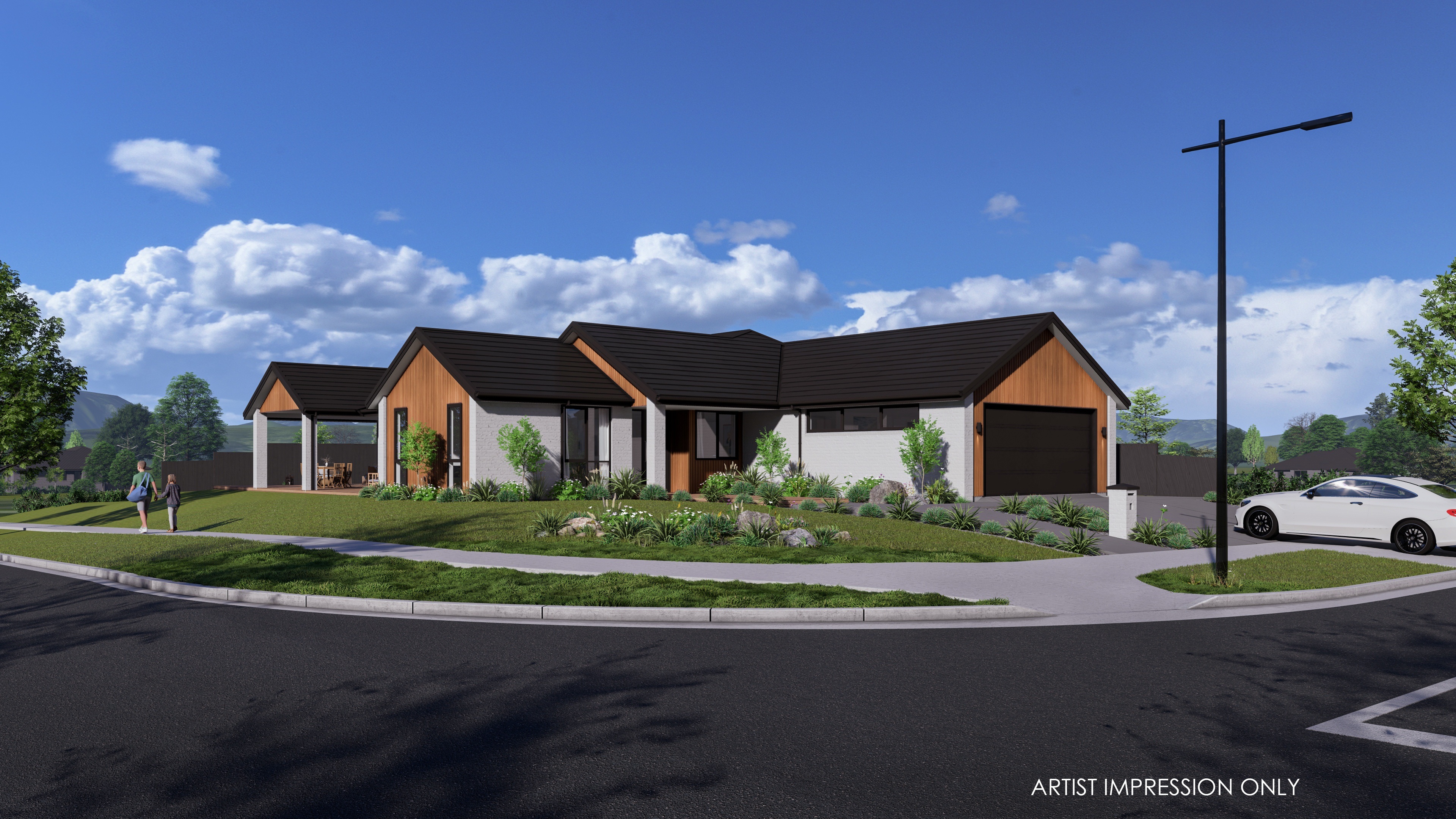  Generation Homes Join us for our Matamata Show Home & WIN! Urban 3 D Render View 01 