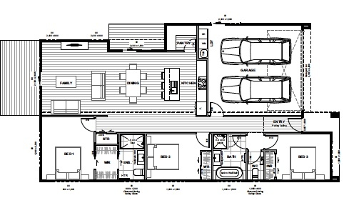  Generation Homes LOT 190 ARA HILLS   LAND AND BUILD PACKAGE  UNDER $1,200.000 Floor plan lot 190 Ara Hills 