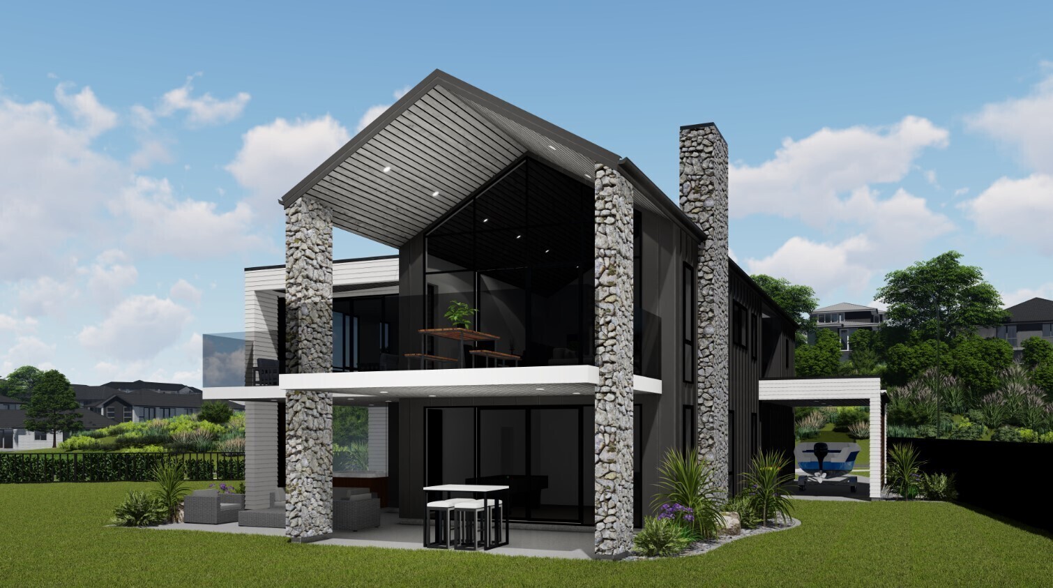  Generation Homes Colorado – Contemporary Coastal Luxury on Pararēkau Island Colorado Front Web 