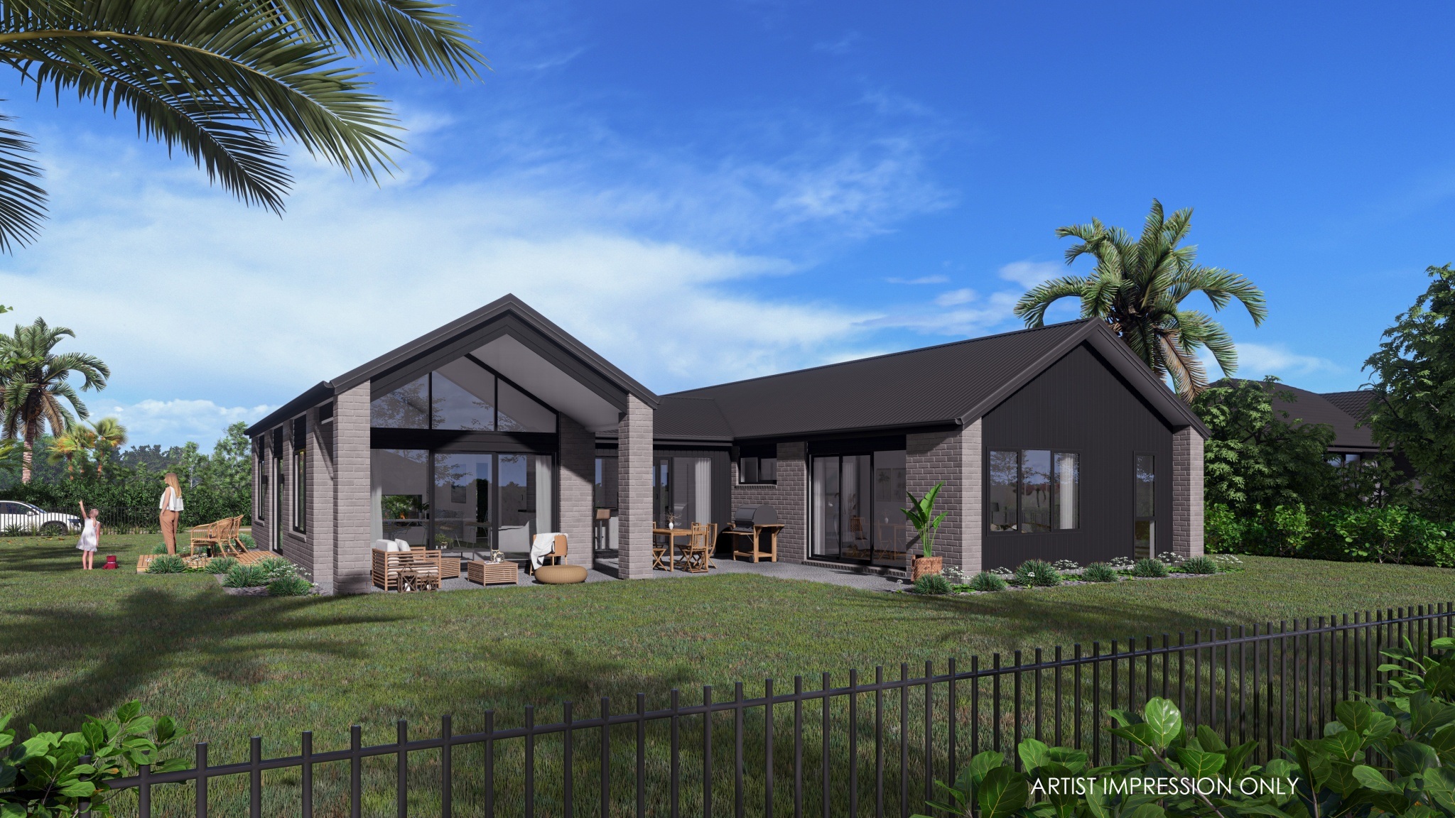  Generation Homes Enjoy a Country Lifestyle, Close to the City Lot 213 SHOWHOME 3 D View back 