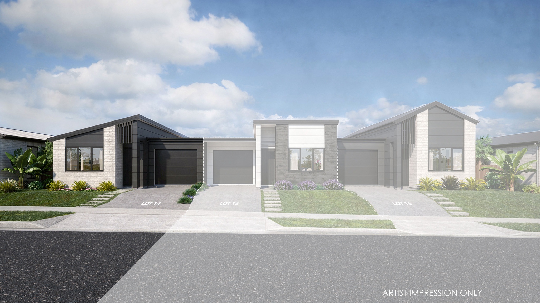  Generation Homes Smart Buying, Sunny Living In Ngawai Te Puke 3 D View LOT 14 15 16 Triplex Edit overlay lot14 