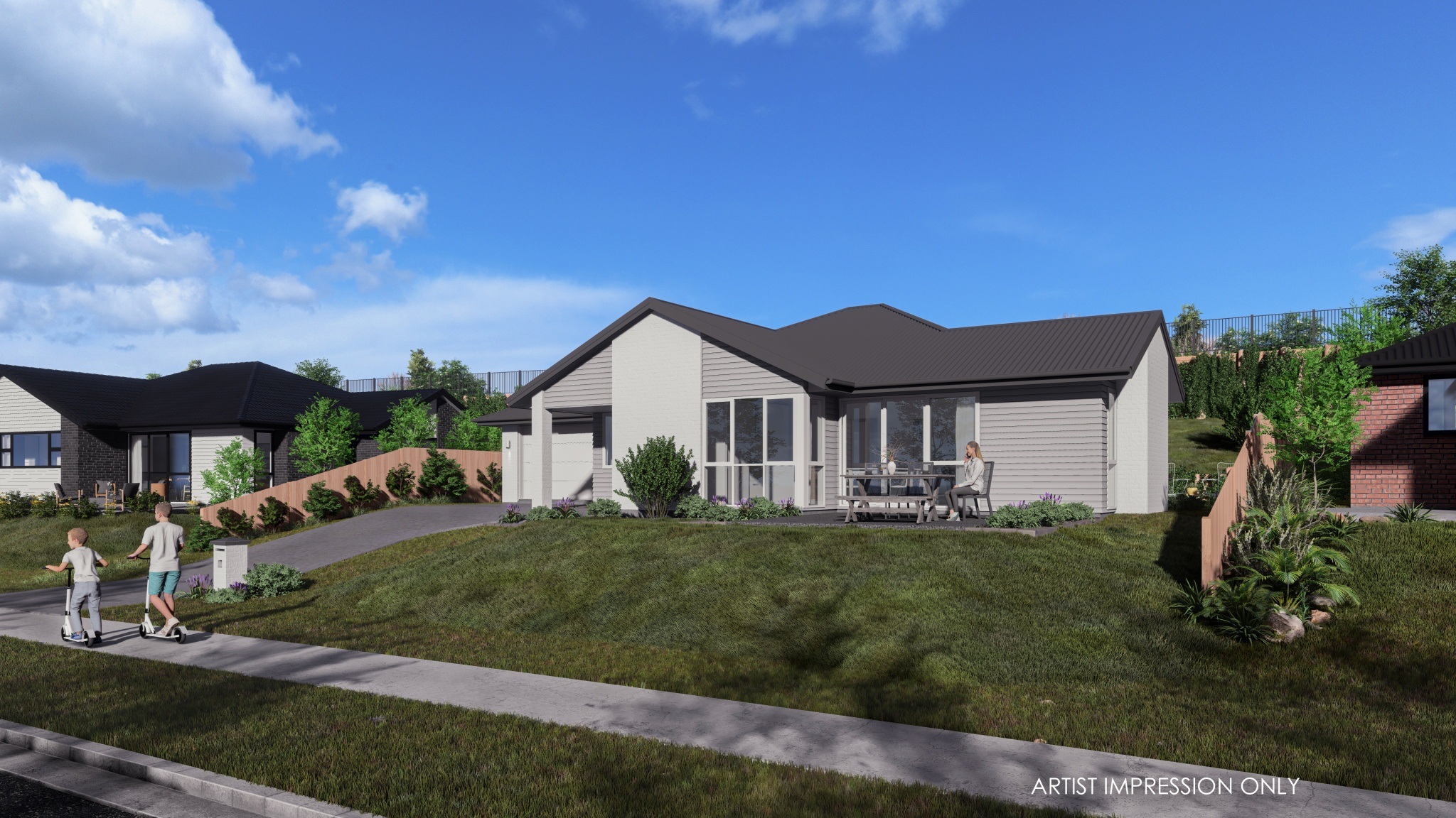  Generation Homes Welcome to Coastal Omokoroa Lot 103 Te Awanui Waters OPTION 3 D View 