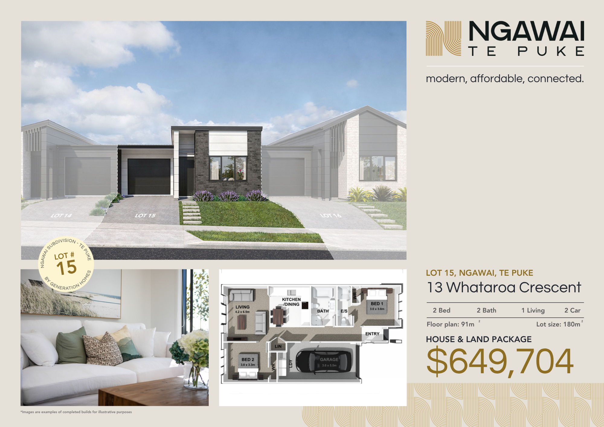  Generation Homes Fixed Price Investment Opportunity Lot 15 A4 HL Ngawai Subdivision Oct 25 