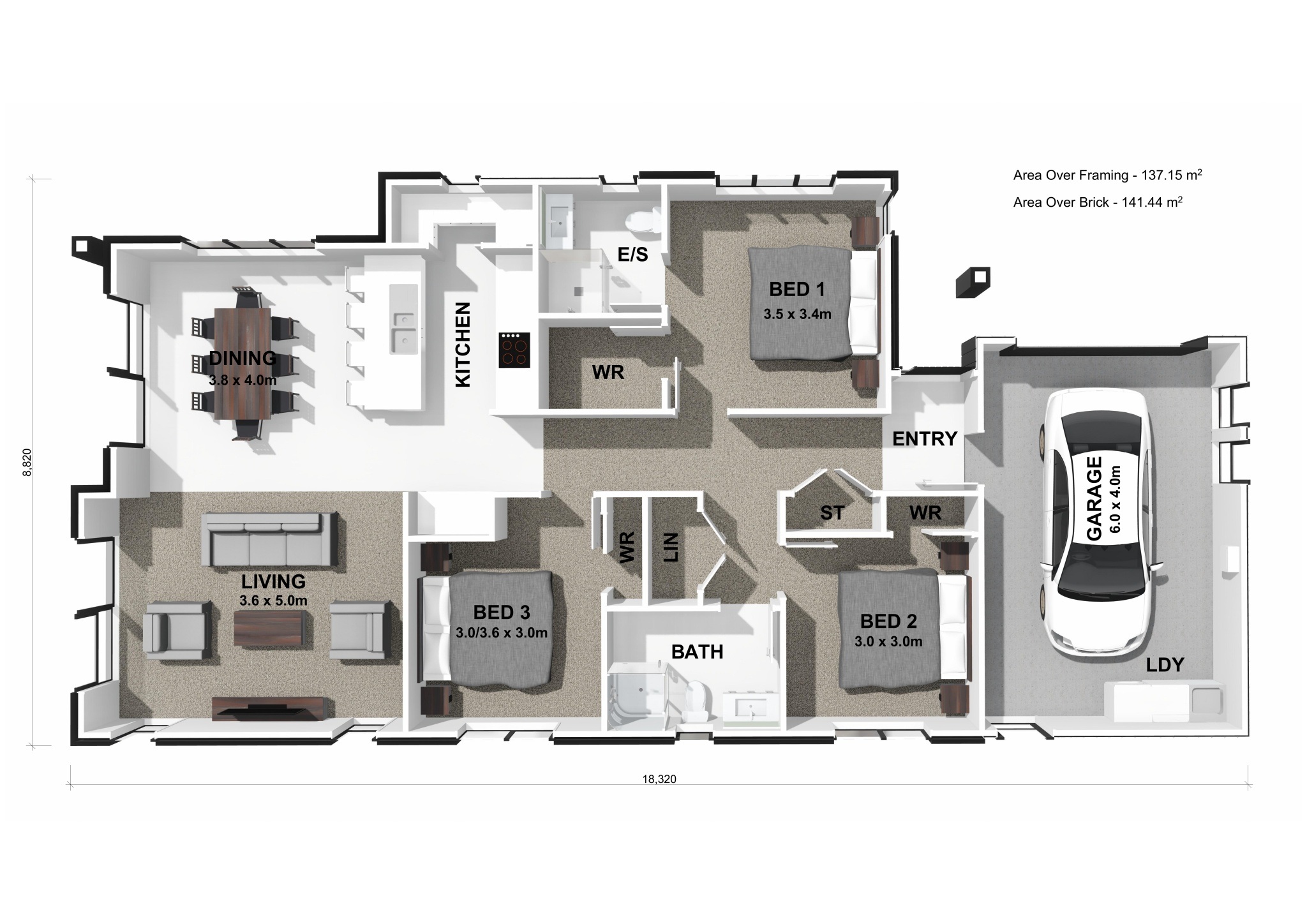  Generation Homes Sunshine, Space & a Corner Site to Call Your Own Lot 189 Te Awanui Waters 3 D Floor Plan page 0001 