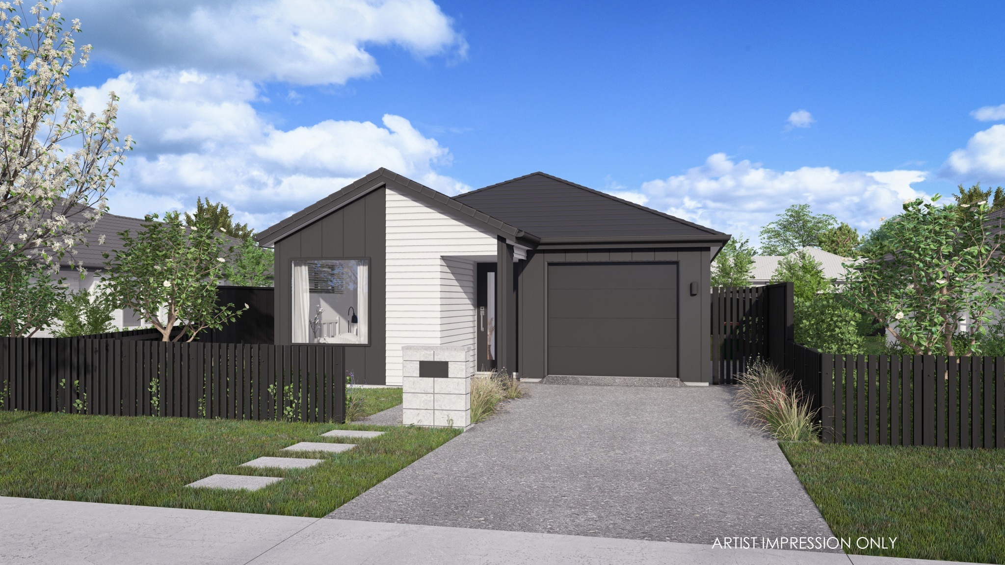  Generation Homes Four Bed Coastal Living Under $900K Lot 306 Bestland Seddon 4 BED 3 D View 