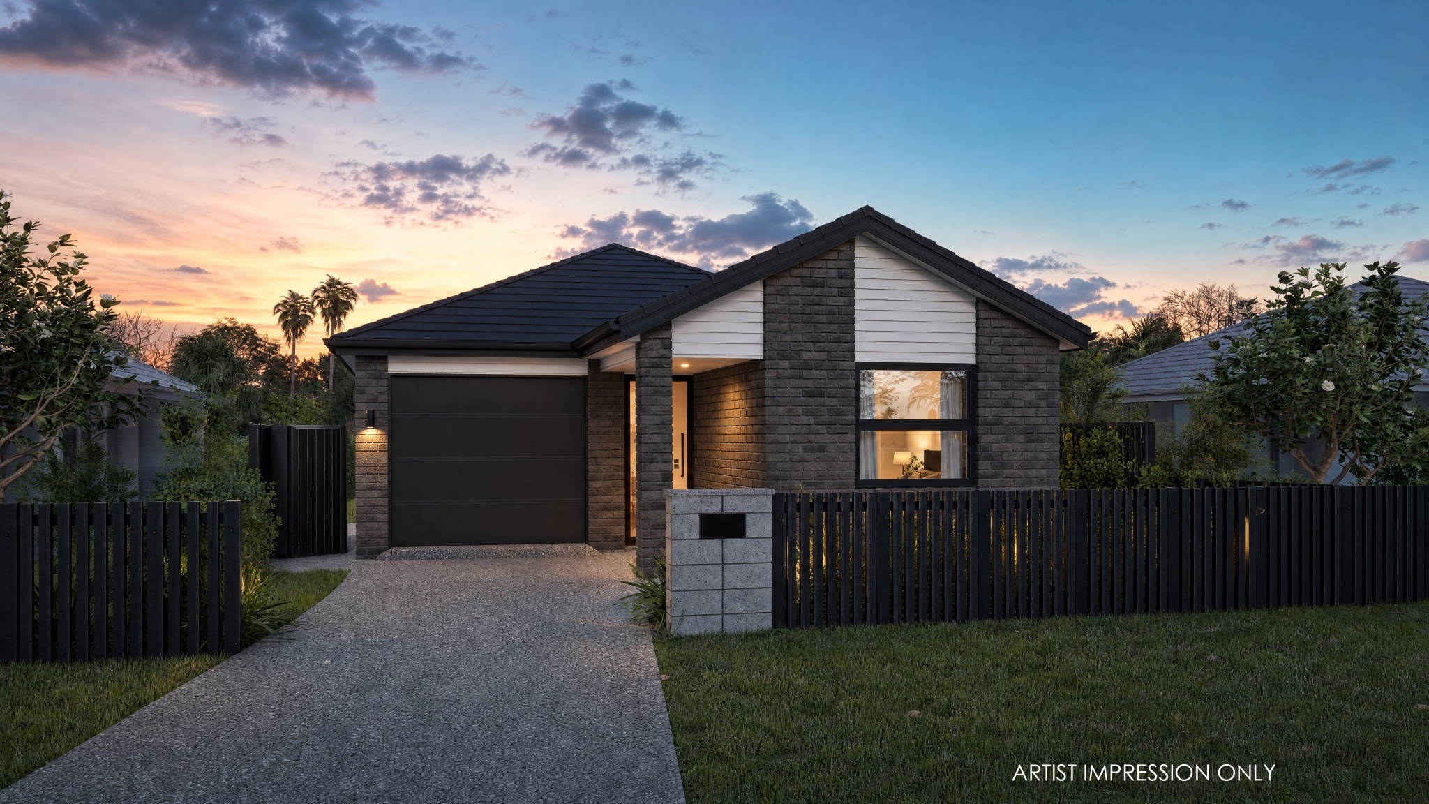  Generation Homes WHAT A BUY- GREAT LOCATION Lot 307 Bestland 2 Bed1 Bath1 G 3 D View Enhanced Dusk 