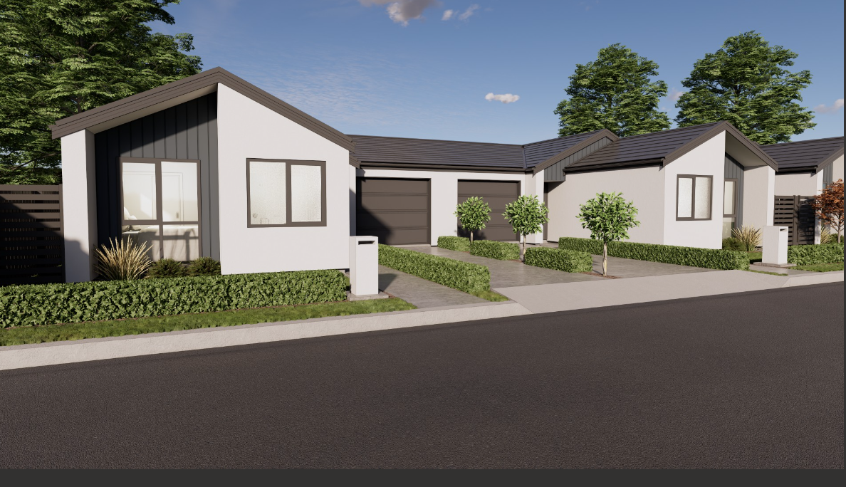  Generation Homes TURNKEY lot 690A Arbor Green, Rolleston affordable new home & land + curtains, soft landscaping, built for a fully FIXED PRICE Arbor Green duplex render 