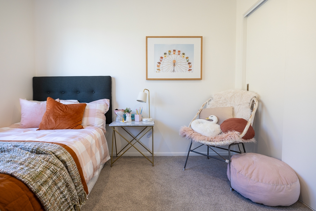  Generation Homes Modern 3-Bed Home in Rolleston Childrens Bedroom 