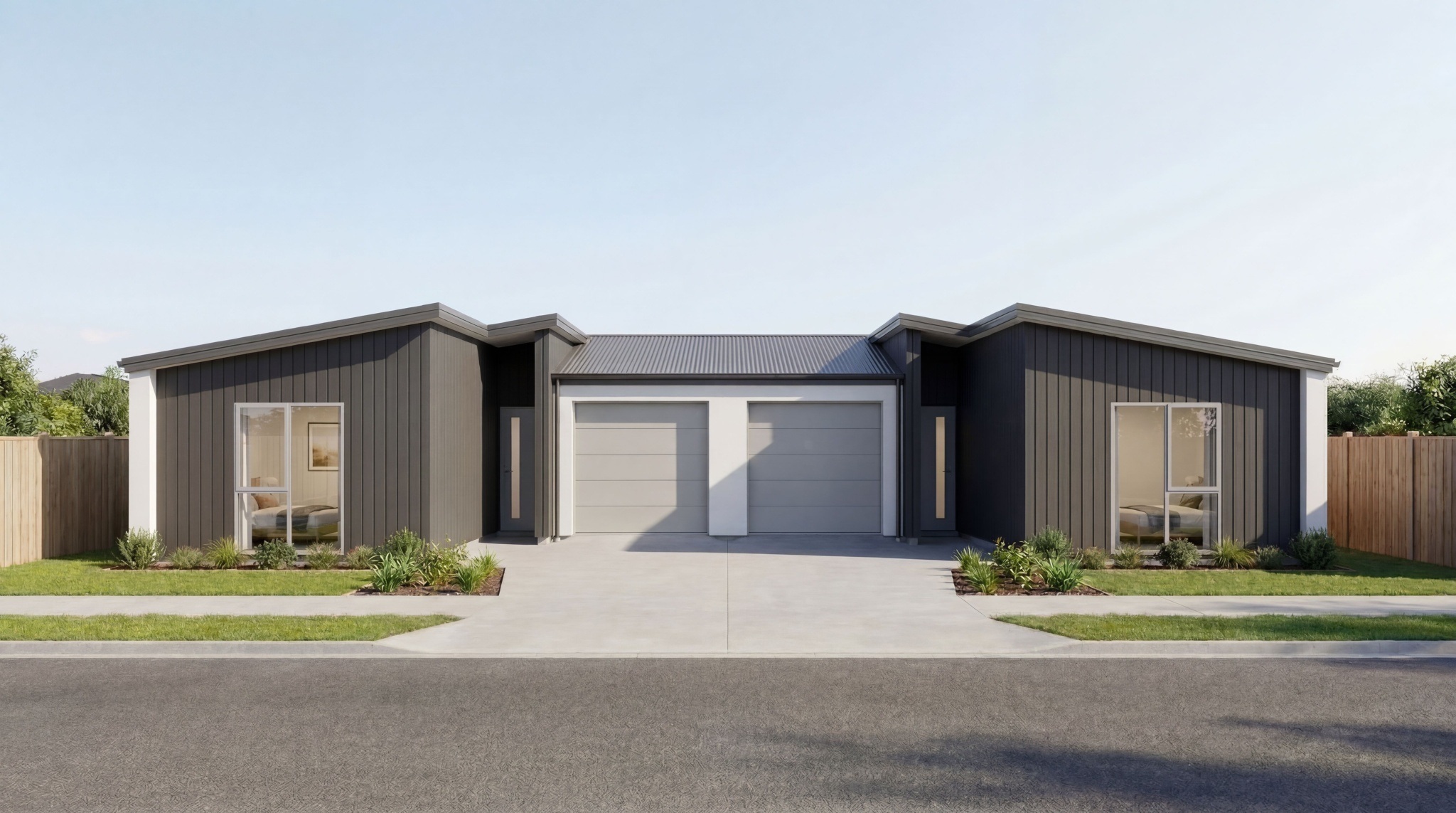  Generation Homes Modern Duplex Living in Rolleston Lot 446 447 Arbor Green Render 