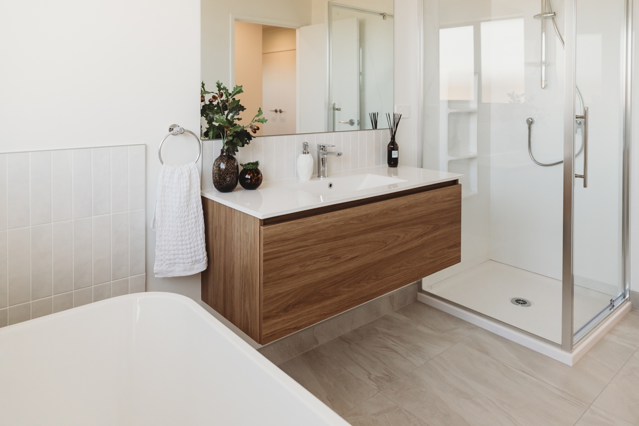  Generation Homes 4-Bedroom Modern Family Living Urban 1 Buxton Crescent Peakedale Estate Matamata bathroom 6 