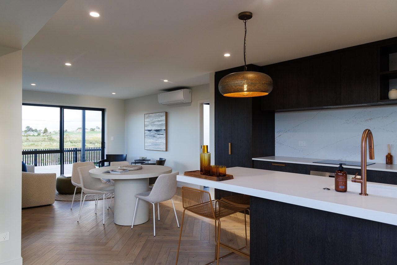  Generation Homes Modern New Living: 3 Bed, 2 Bath Home in Rolleston Generation Homes: Rotokauri Show Home, 5 Horseshoe Terrace, Brymer Heights, Hamilton.
Tuesday 12  March 2024.
Photograph Richard Robinson © 2024.
Rights managed image. No Reproduction without prior written permission. 
