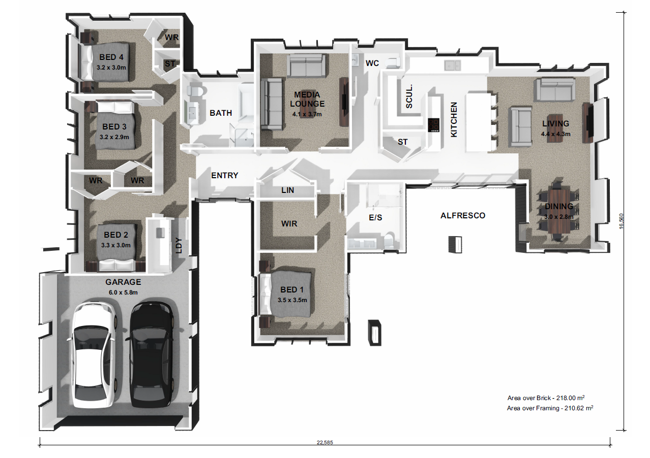  Generation Homes 106 SPRINGFIELD ROAD - FAMILY DELUXE LIVING! 106 Springfield 3 D Floor Plan 