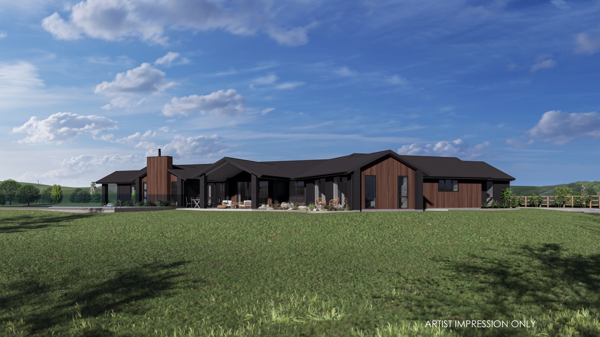  Generation Homes 176D BAYLY ROAD, TIRAU - LOT 6 Kamaka with pool 3 D Render 3 