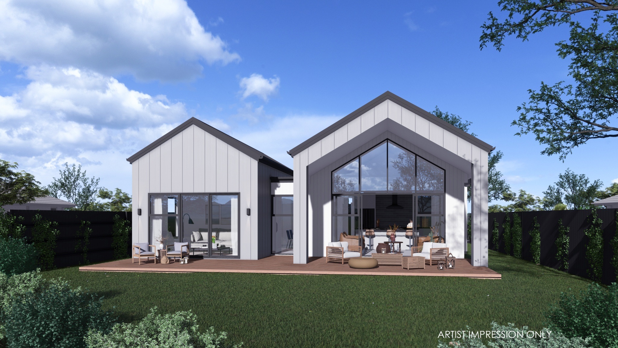  Generation Homes 176E BAYLY ROAD, TIRAU - LOT 1 Omahina Exterior Render back 