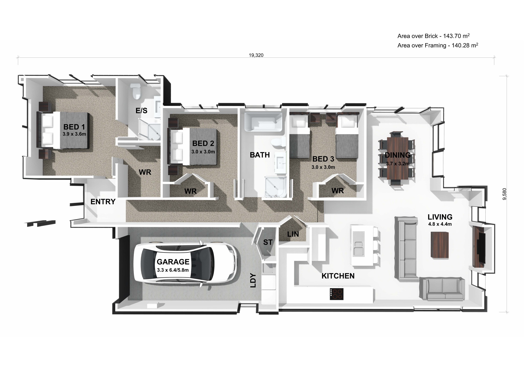  Generation Homes New Year - New Opportunity Lot 235 Aurora 3 D Floor Plan 1 