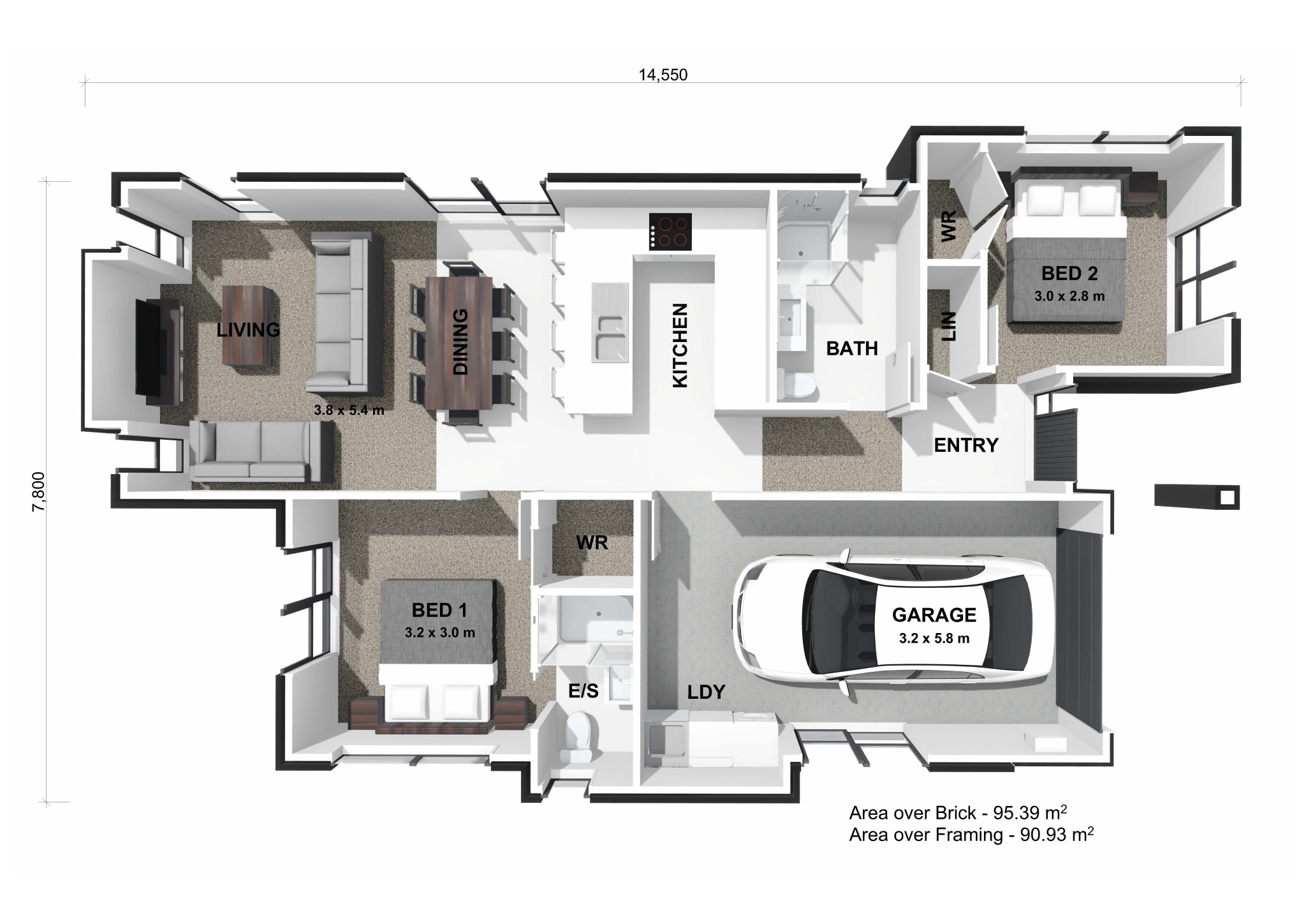  Generation Homes Freehold Living - Elevated Style Whai Lot 219 3 D Floor Plan 