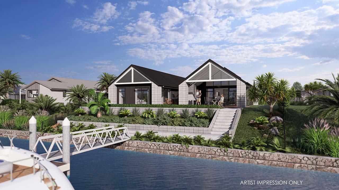  Generation Homes Sunrise On The Canal - Marsden Cove Maturiki Plan 3 D View 02 web 