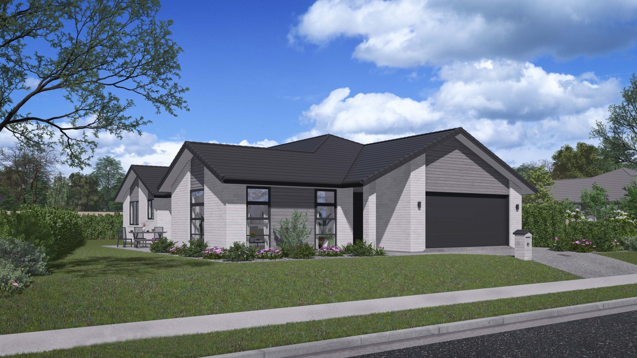  Generation Homes Rimu at Parklands Estate: Double Living, Alfresco & Bush Views Rimu 3 D View flip 