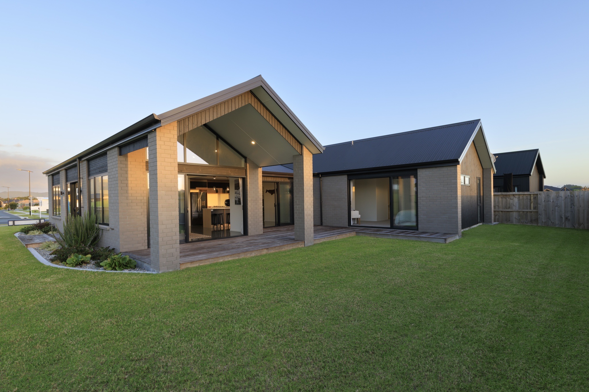  Generation Homes Luxury Lifestyle Home & Land – 1.88ha in Kauri The Landing Show Home Dusk 72 