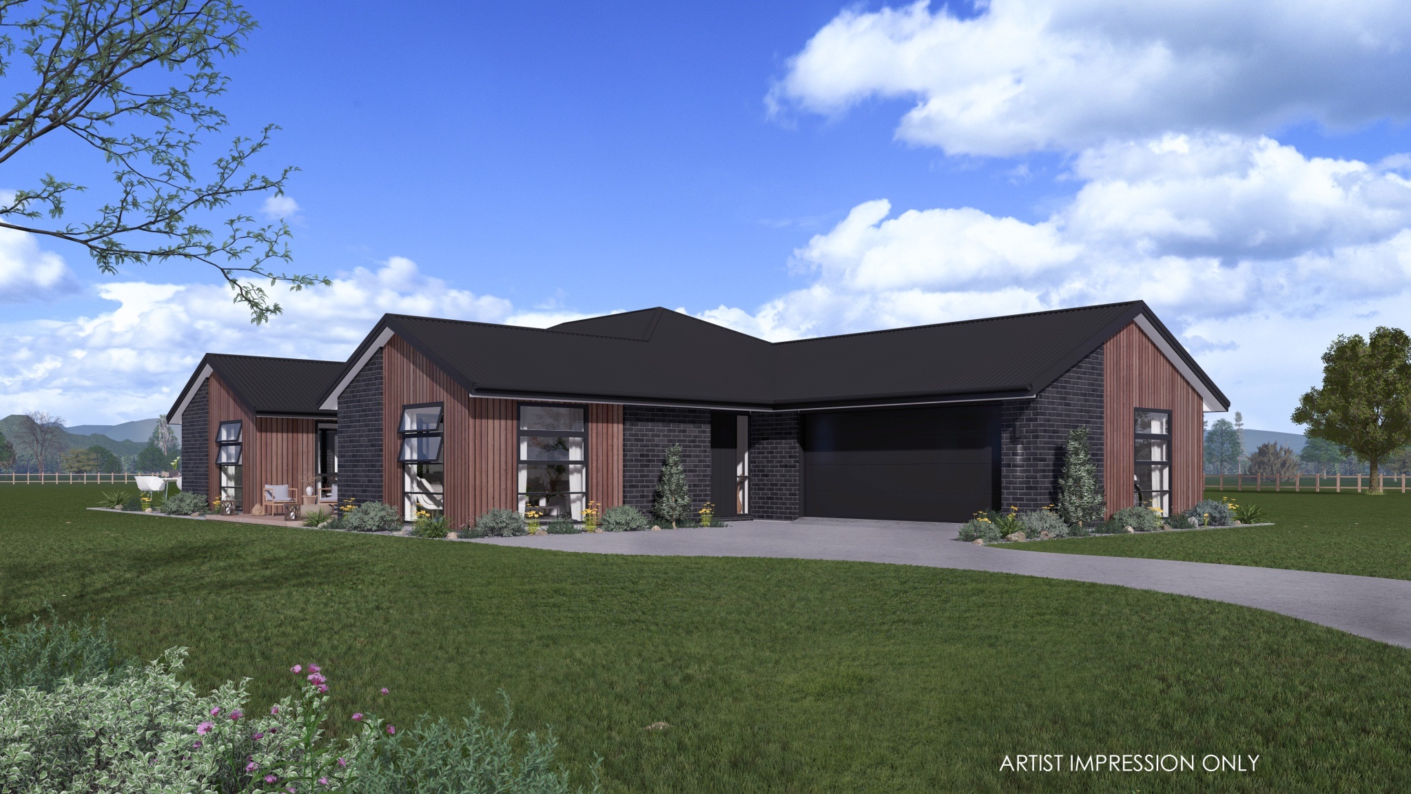  Generation Homes Highgrove Estate – Premium Luxury Living Kaimai 5 BED 3 D View Rural 