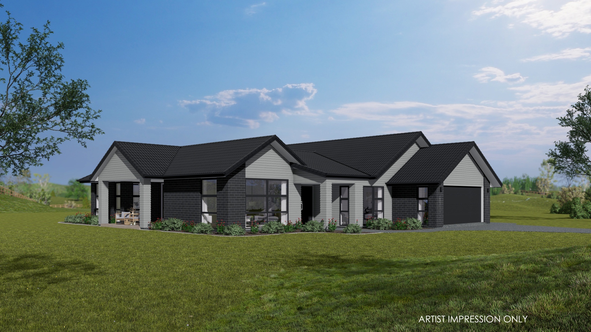  Generation Homes Peaceful Pirongia Haven Maungatautari 3 D Render View Lot 6 Mt Ruru 