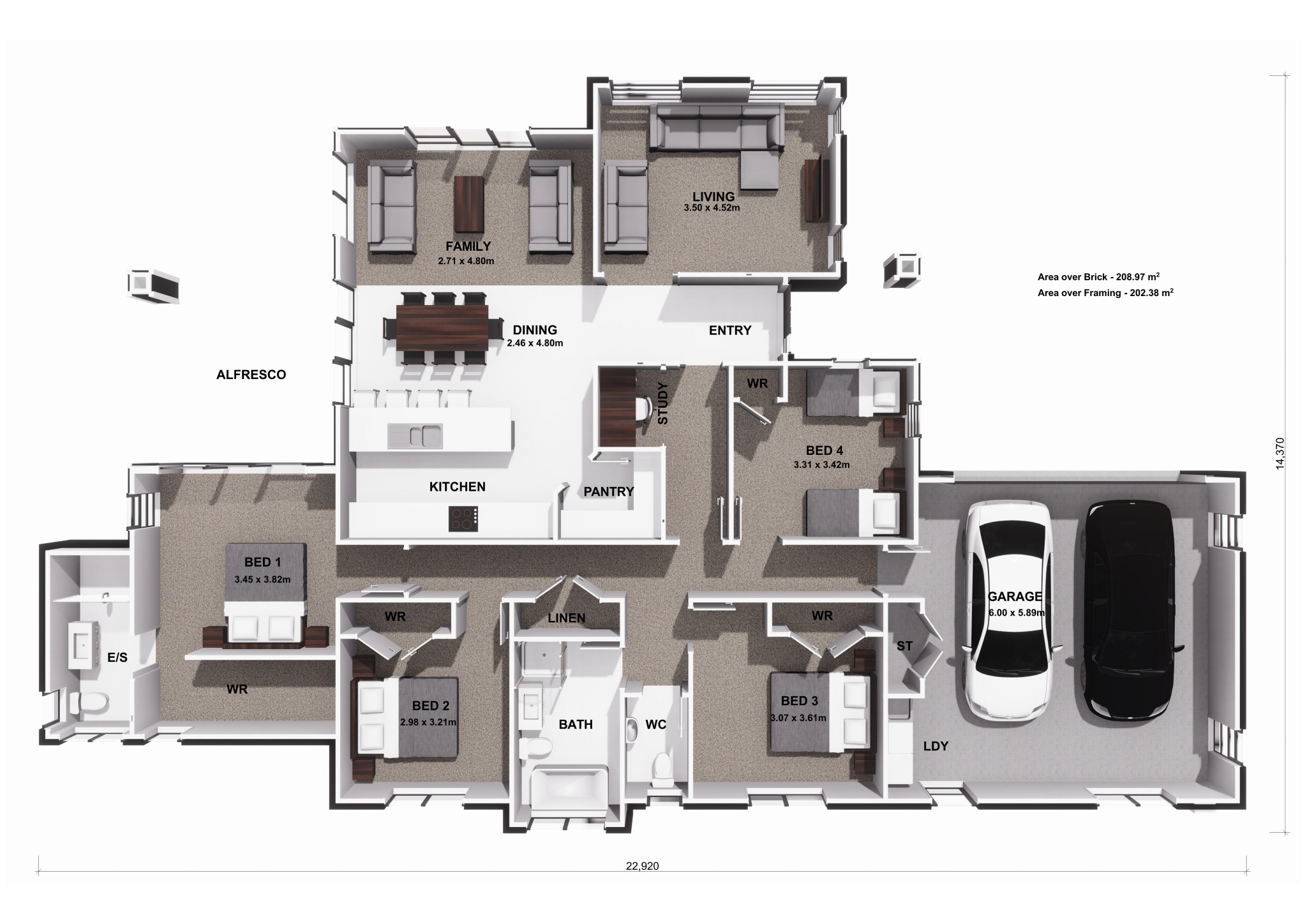  Generation Homes Exclusive Opportunity to Build on Private Subdivision Pihanga 3 D Floor Plan 