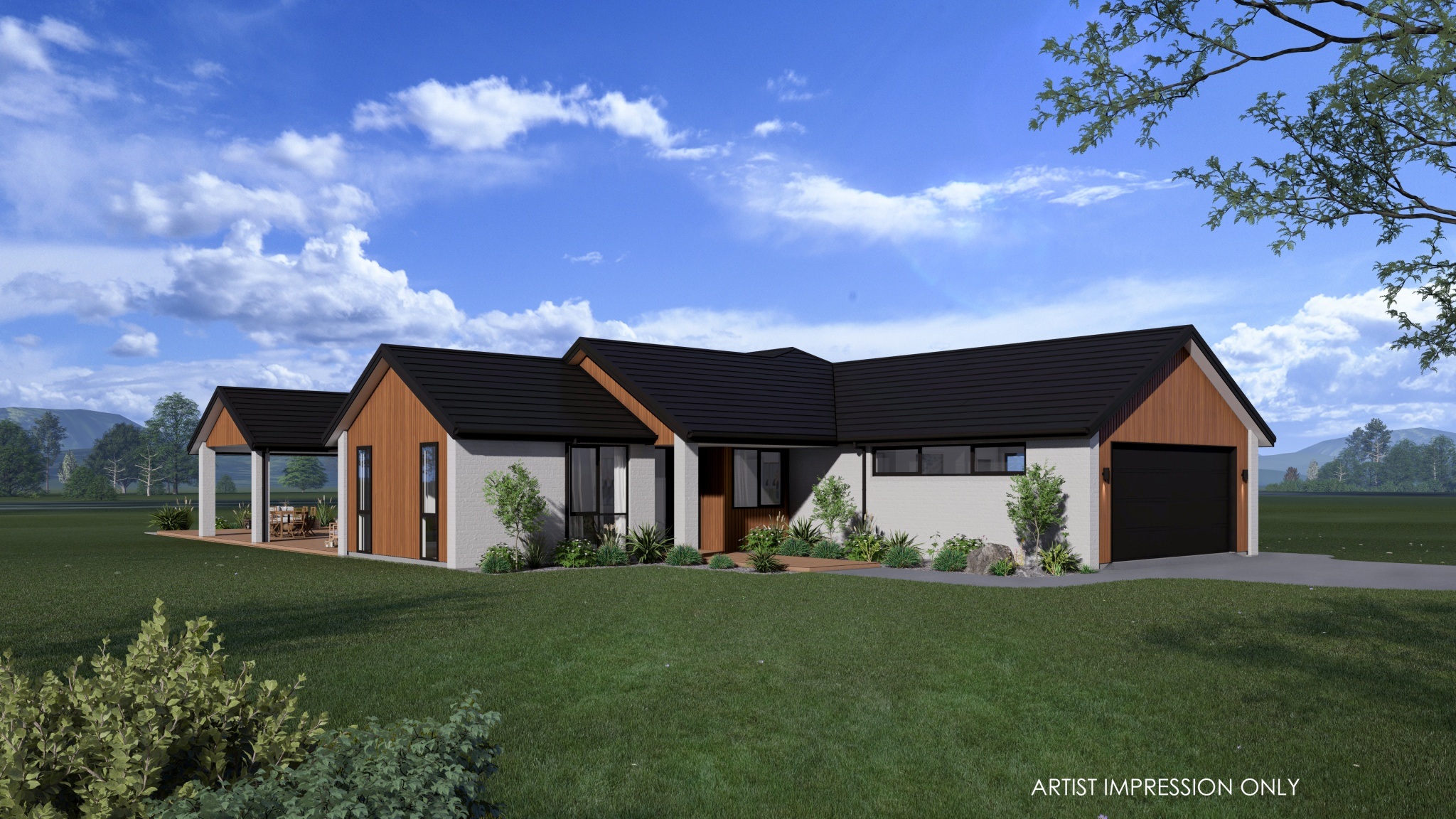  Generation Homes Pirongia Village Lifestyle Urban 3 D Render Rural View 01 