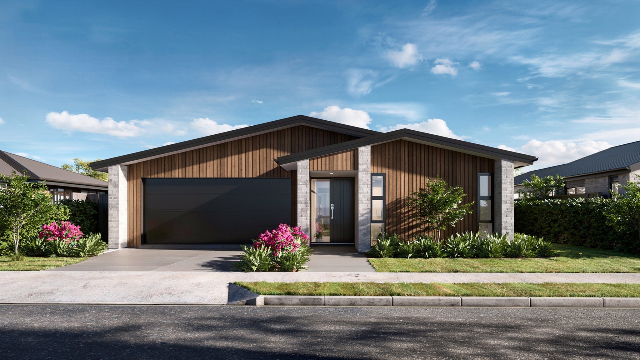  Generation Homes Farrier - Smart modern living Farrier Gable 3 D Render View 1 AI 