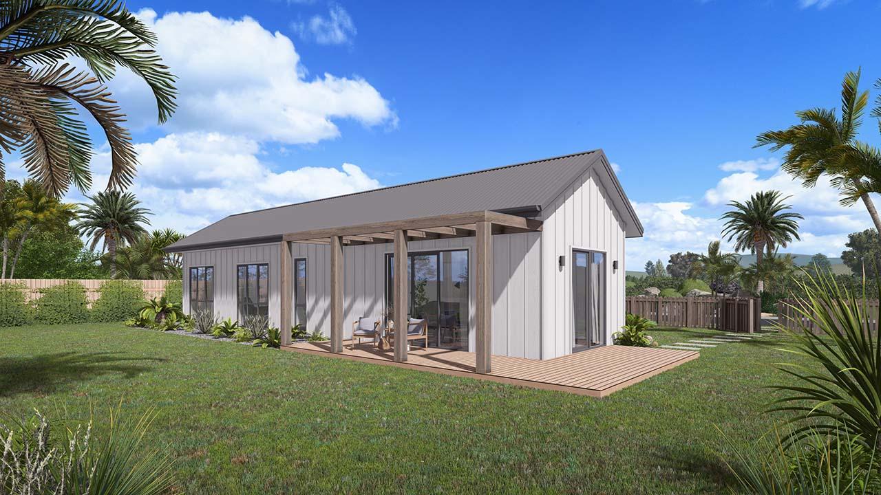  Generation Homes Piwakawaka - Small Footprint Home Piwakawaka Arohanoa 2 Bed Option 2 3 D VIEW web 