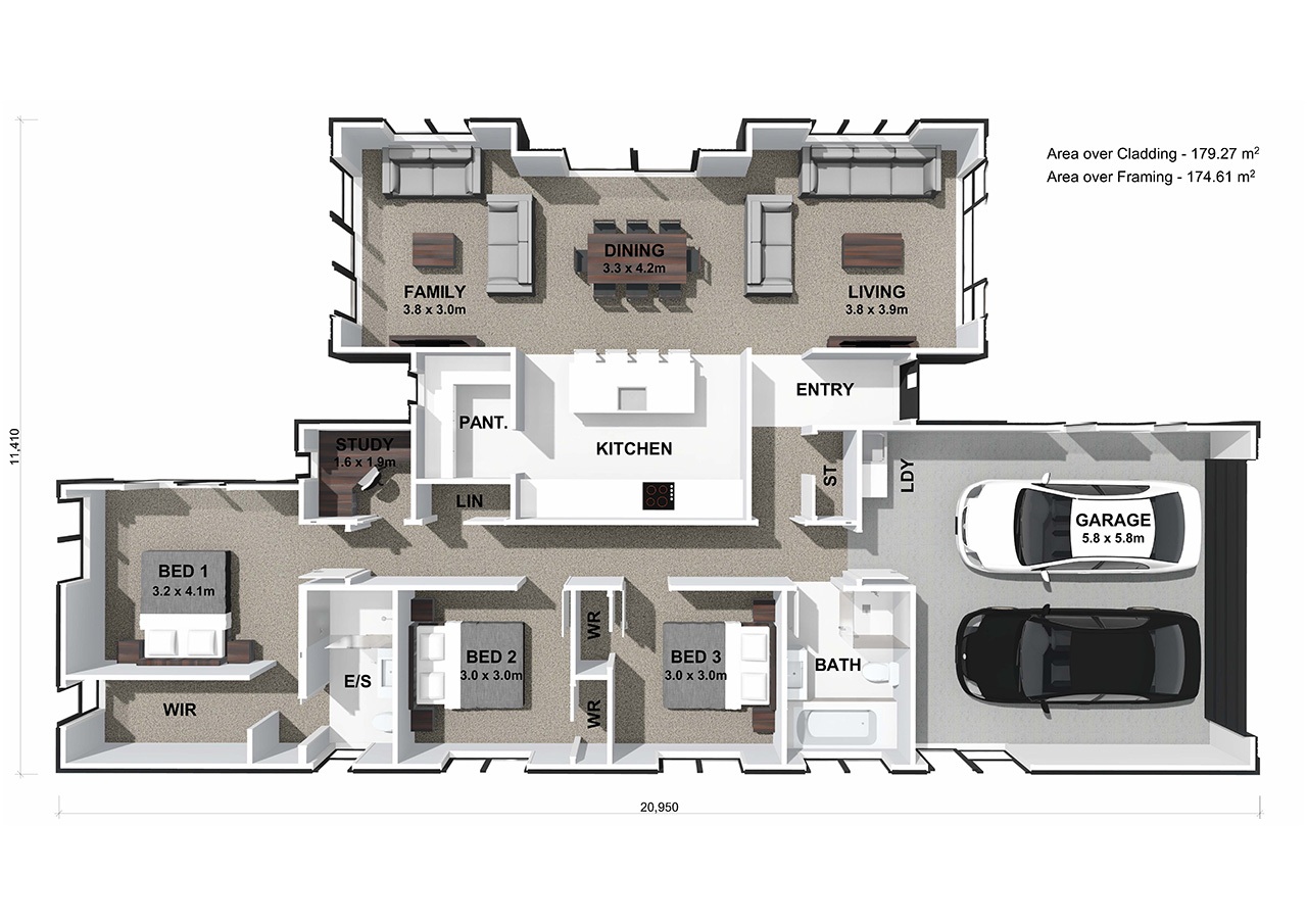  Generation Homes Arbor 41 Arbor Green Showhome 3 D Floor Plan web 