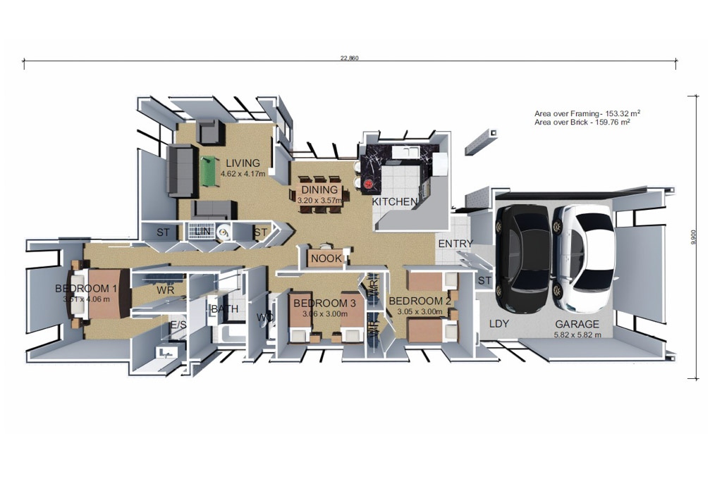  Generation Homes Gardenia Gardenia 3 D floor plan web 