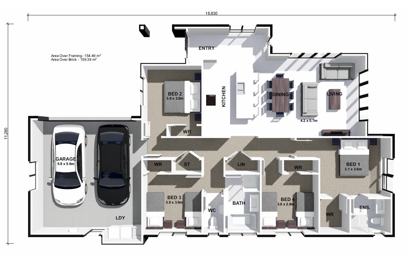  Generation Homes Pāpāmoa Show Home - Coming April 2026 Floor Map Web 