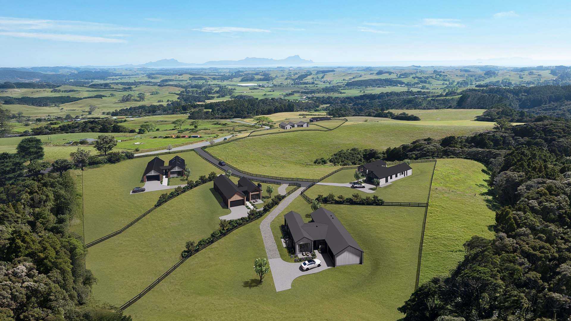  Generation Homes Durham Grove, Waipū Durham Grove STAGE 1 Birds eye View SW web 